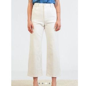 Rachel Comey Cream Flare & Wide Leg Jeans